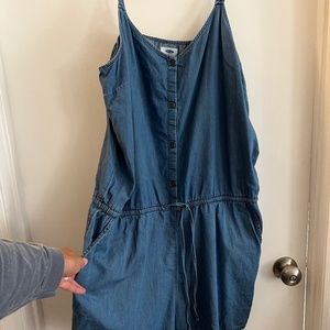Old Navy Denim Shorts Jump Suit XL $8